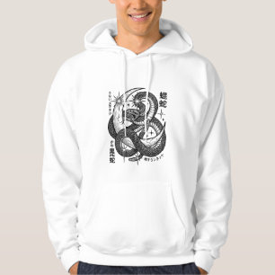 Gothic Serpent and Crescent Moon Dark Aesthetic Gr Hoodie