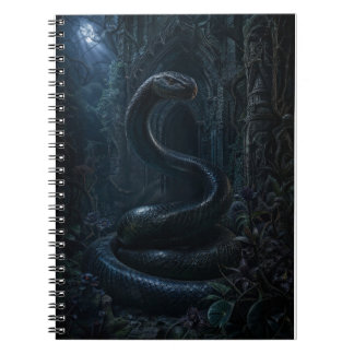 Gothic Serpent Dark Botanical Art Print Notebook