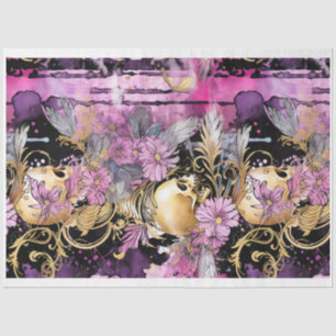 Gothic Shabby Glam H Decoupage Paper
