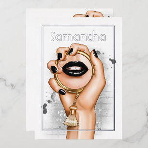 Gothic Silver and Gold Glam Chic Spa Party