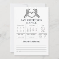 Gothic Skeleton Baby Predictions Advice Game