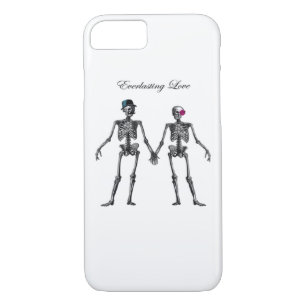 Gothic Skeleton Couple (Old Pink) Classic iPhone 8/7 Case