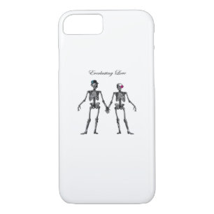 Gothic Skeleton Couple (White) Classic iPhone 8/7 Case