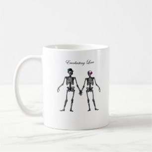 Gothic Skeleton Couple (White) Classic Coffee Mug