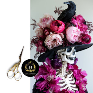 Gothic Skeleton Floral Skull Raven Decoupage Tissue Paper