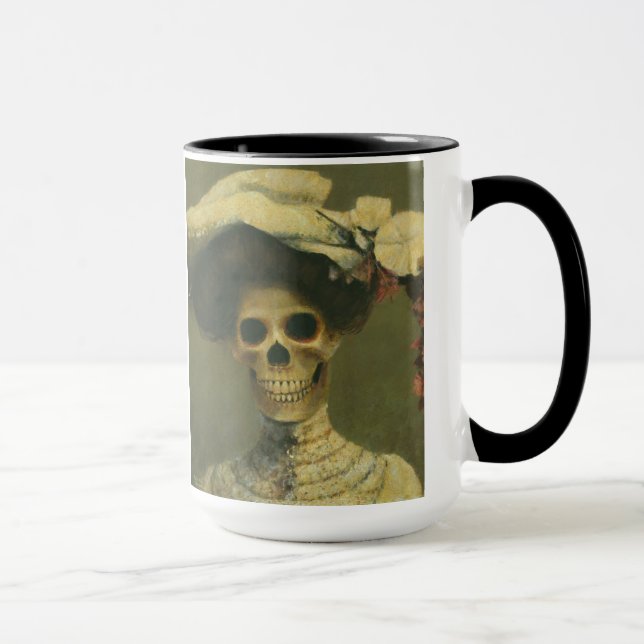 Gothic Skeleton Lady Mug (Right)