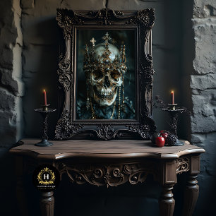 Gothic Skeleton Skull Decoupage  Tissue Paper