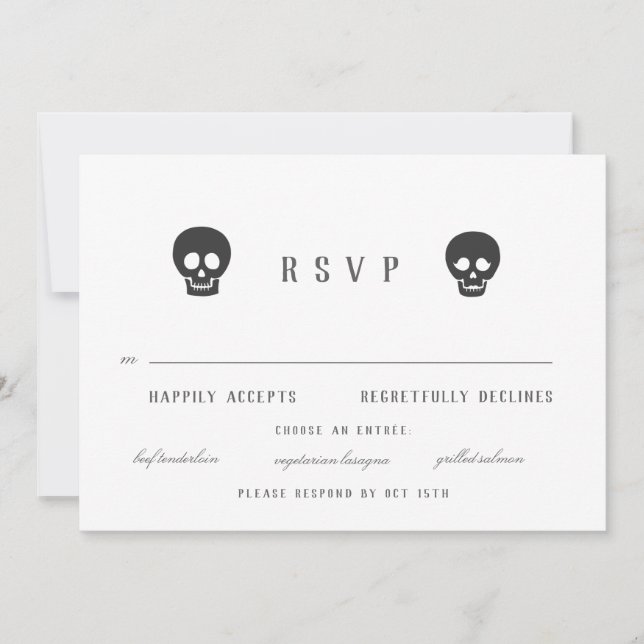 Gothic Skeletons Invitation (Front)