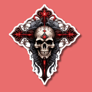 Gothic Skull and Cross 