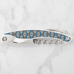 Gothic Skull and Rat Halloween Corkscrew