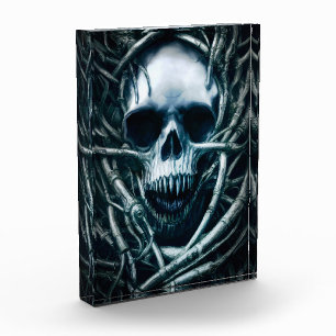 Gothic Skull Art: Creepy Death Metal Sigil Photo Block