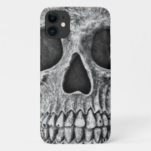 Gothic Skull Black And White Grunge Cool Case-Mate iPhone Case