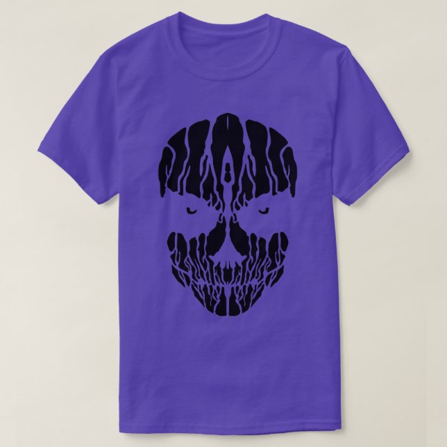 Gothic Skull Black T-Shirt (Design Front)