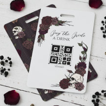 Gothic Skull Buy the Bride a Drink QR Code
