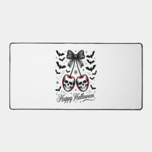 Gothic Skull Cherry Halloween Desk Mat