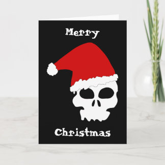 Gothic Skull Christmas Card