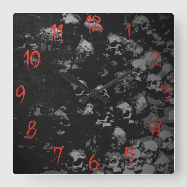 Gothic Skull Clock (Front)