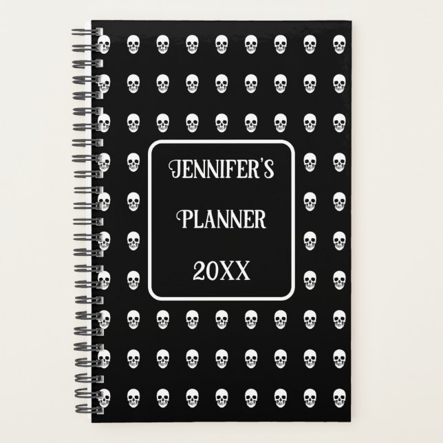 Gothic Skull elegant 2025 Planner (Front)