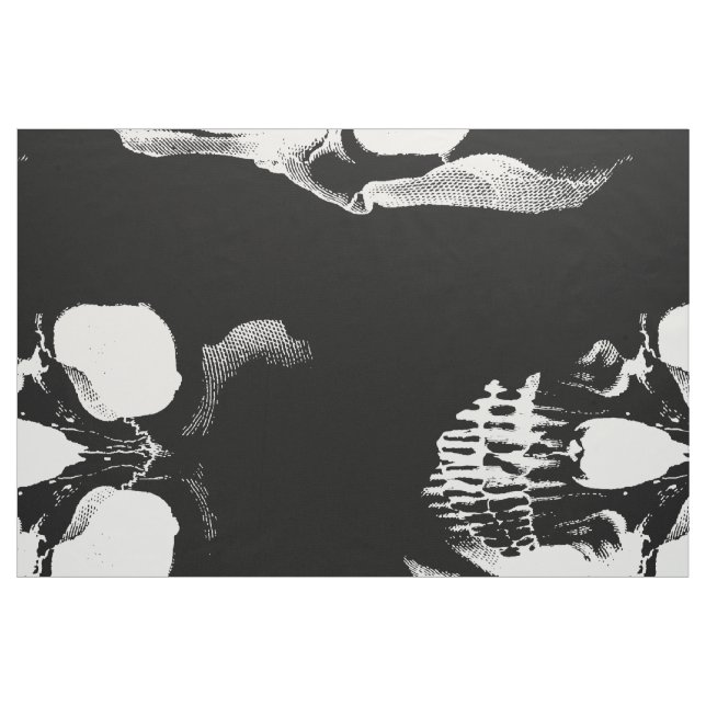 Gothic Skull Face Fabric (Fat Quarter)