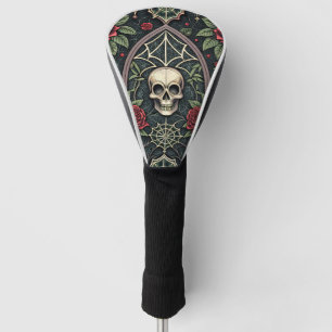 Gothic Skull Floral Celestial Pattern (3) Golf Head Cover