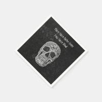 Gothic Skull Head Texture Black And White Funny