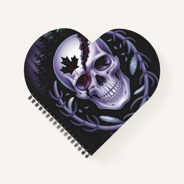 Gothic Skull Heart Notebook (Front)