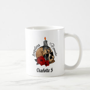 Gothic Skull Hopeless Romantic Coffee Mug