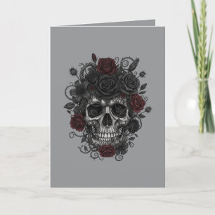 Gothic Skull Invitation Card– Día de los Muertos