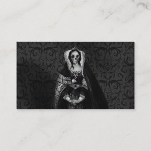 Gothic Skull Lady Business Card