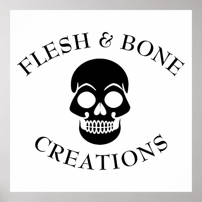 Gothic Skull Logo Generator for Small Business Poster (Front)