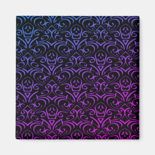 Gothic Skull Pattern Magnet