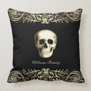 Gothic Skull Personalised Cushion