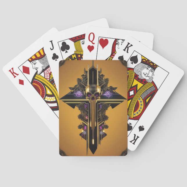 Gothic Skull Playing Card (Back)