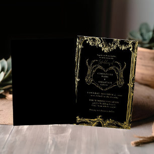 Gothic Skull Retro Halloween Wedding