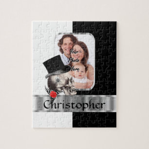 Gothic skull tattoo jigsaw puzzle