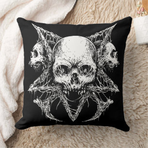 Gothic Skull Trio Cushion