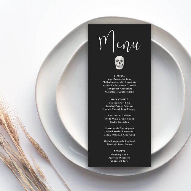 Gothic Skull Wedding Menu (Creator Uploaded)