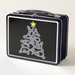 Gothic Skulls Christmas Tree Lunchbox