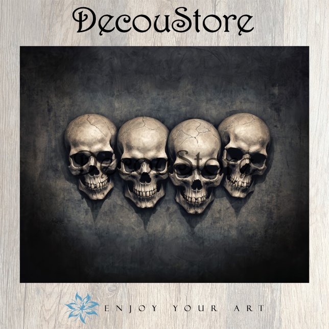 Gothic Skulls Collection Decoupage Tissue Paper (Creator Uploaded)
