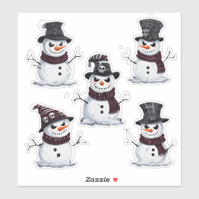 Gothic Snowman (Sheet)