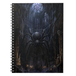 Gothic Spider Dark Victorian Art Print Notebook