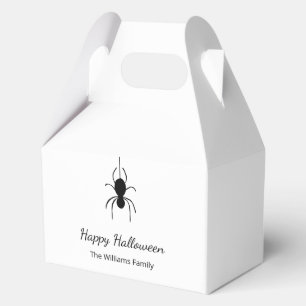 Gothic Spider Halloween Party Simple Script Favour Box