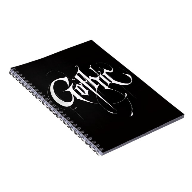 Gothic  Spiral Photo Notebook (Right Side)