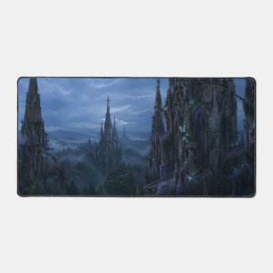 Gothic Spires Forest Desk Mat Soothing Savage