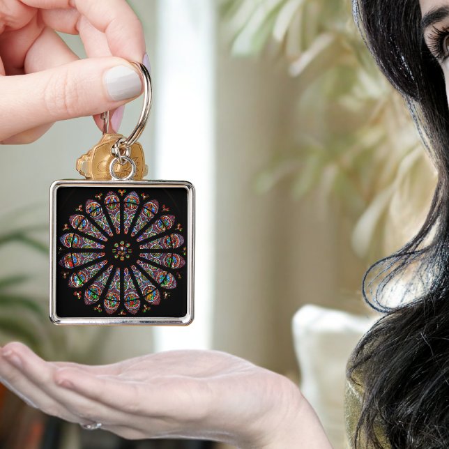 Gothic Splendour: Saint-Remi Rose Window Keychain (Creator Uploaded)