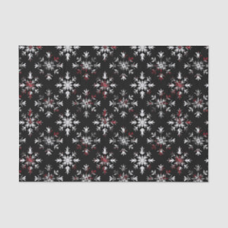 Gothic Spooky Christmas snowflakes Tissue Paper
