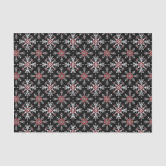 Gothic Spooky Christmas snowflakes Tissue Paper