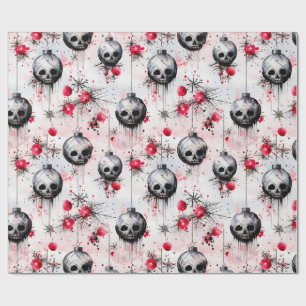 Gothic Spooky Christmas Wrapping Paper