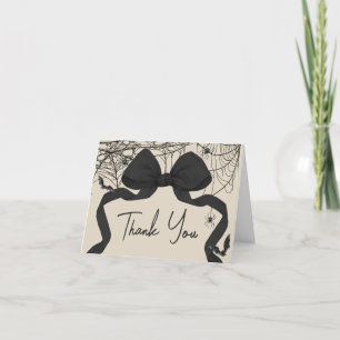 Gothic Spooky Little Boo Baby Shower Thank You Card