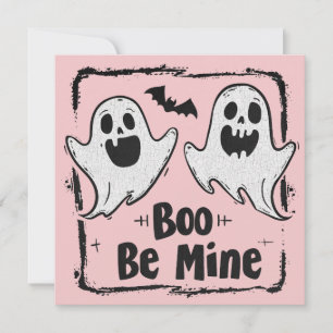 Gothic Spooky Valentine Ghosts  Card
